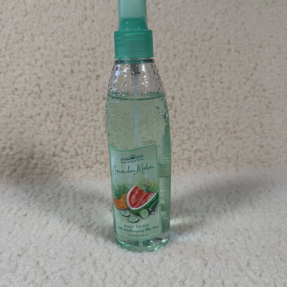 BATH & BODY WORKS Cucumber Melon Body Splash Moisturizing Aloe Vera 8 fl oz